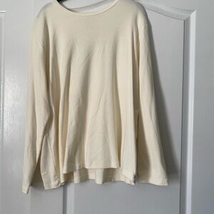 Talbots Woman Crewneck Tee Ivory Women’s Size 2X